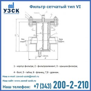 Фильтр сетчатый ФС по Т-ММ-11-2003 в Калининграде